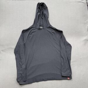 Rhone Hoodie Mens Large Gray Lightweight Performance Pullover Athletic Top